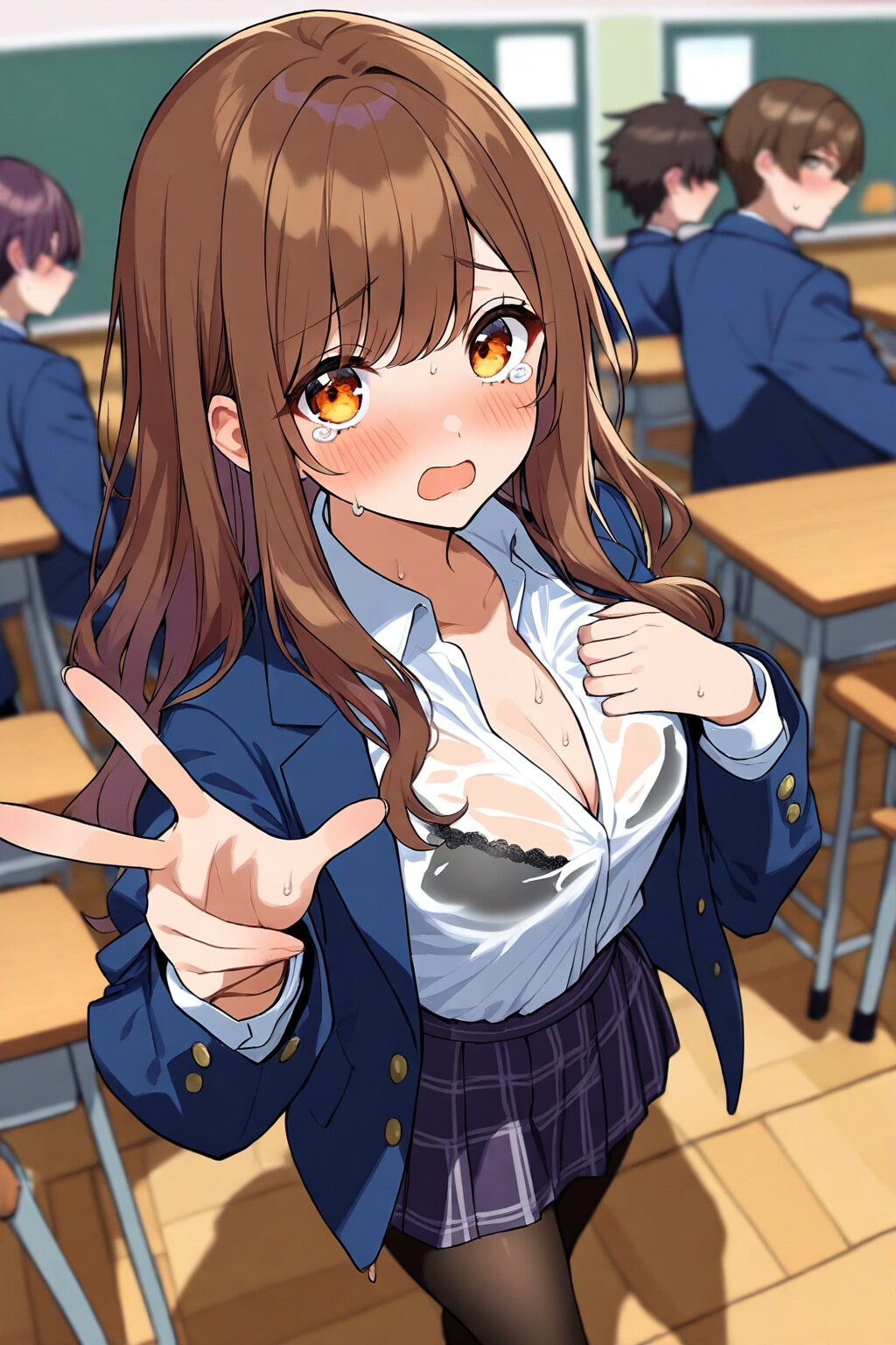 見ないで！！