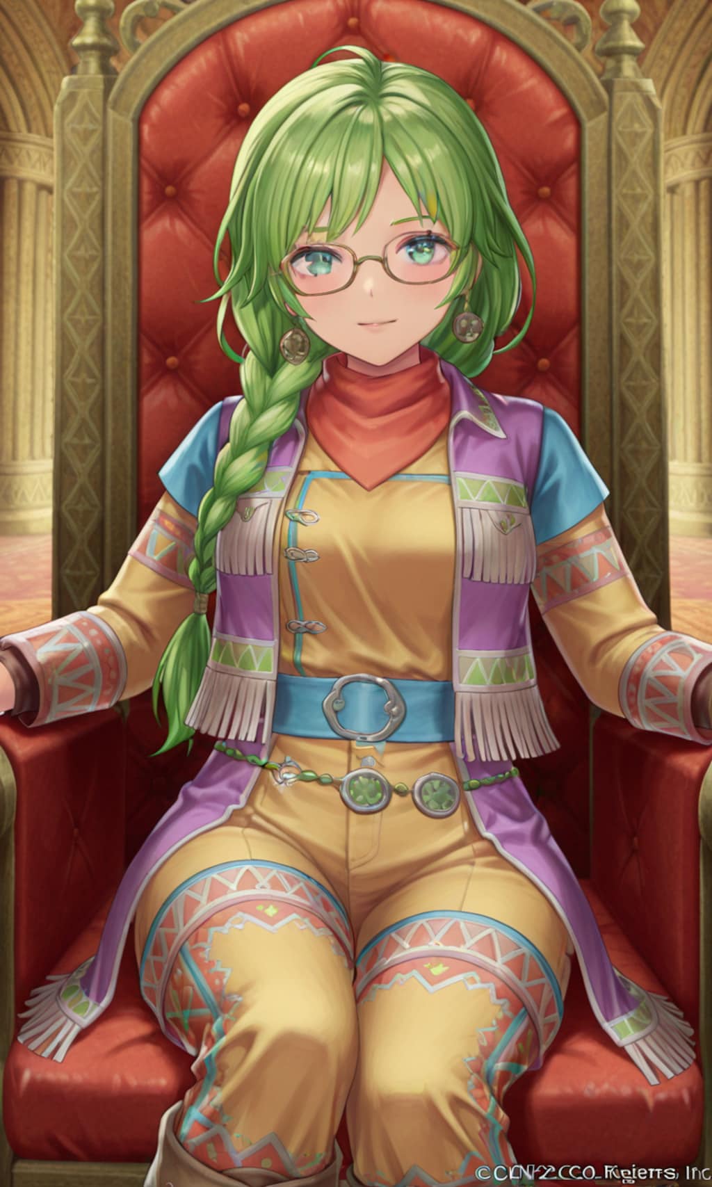 眼鏡三つ編み皇帝