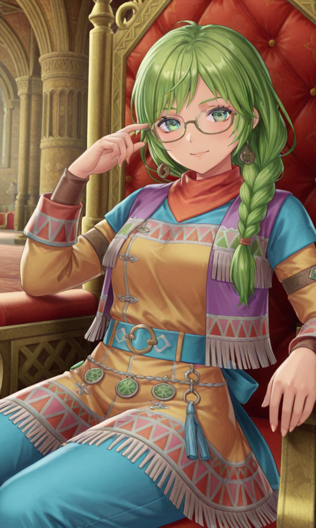 眼鏡三つ編み皇帝