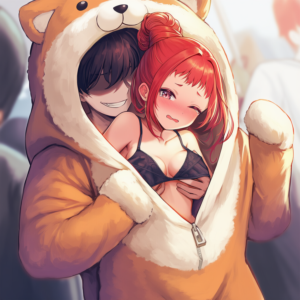 着ぐるみの中で