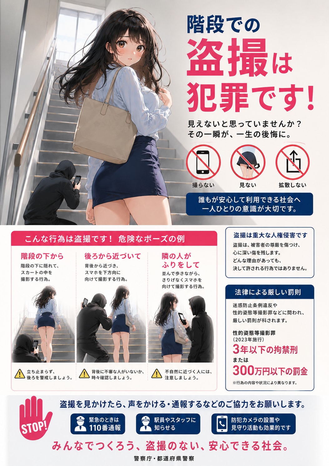 盗撮防止ポスター