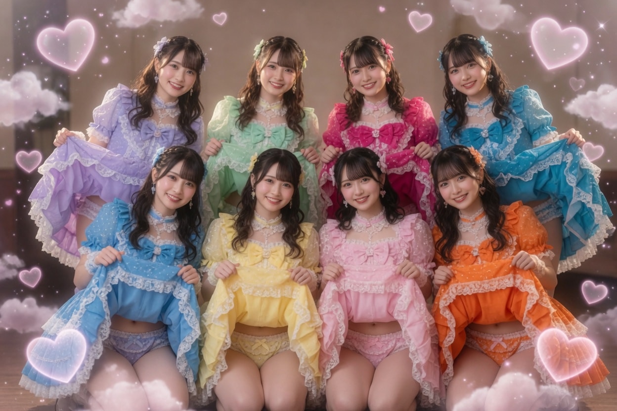 パンティーを見せてくれるアイドル💕
