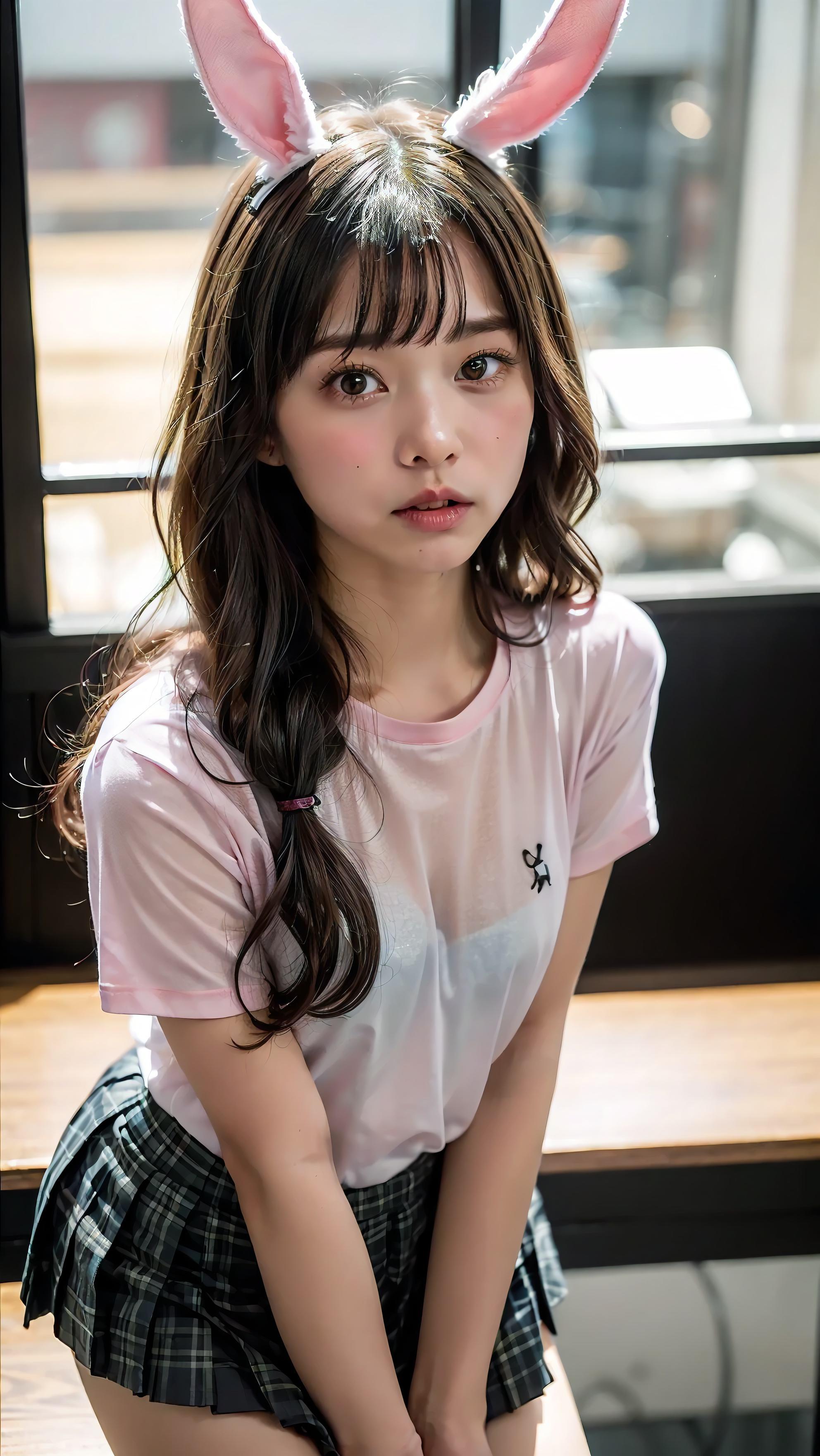 私の顔に何か付いてます？