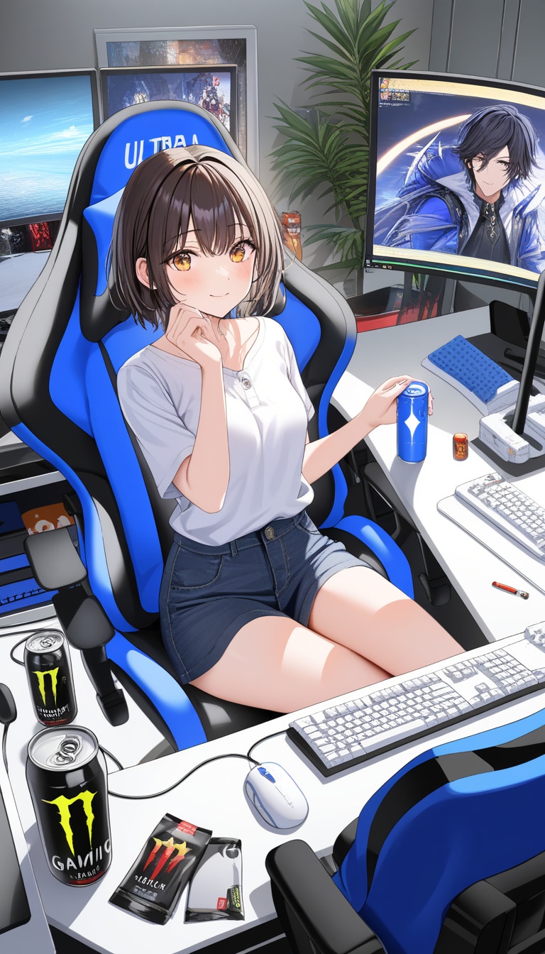 ゲーミング女子 | の人気AIイラスト・グラビア