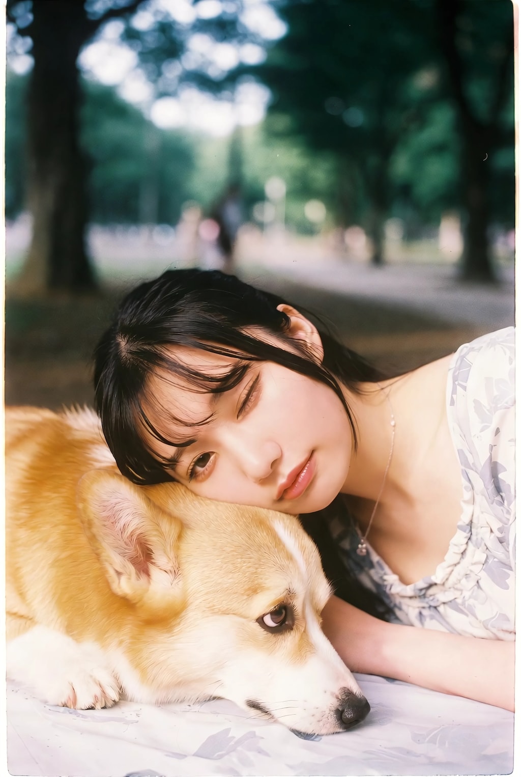 Parkside Repose with a Faithful Friend