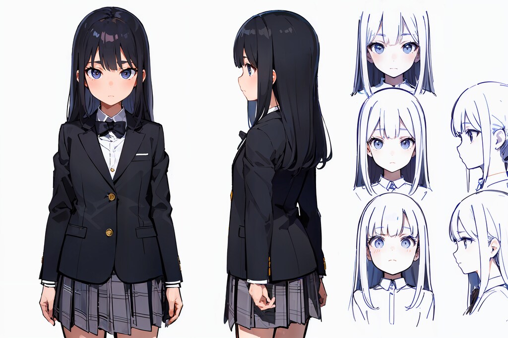 ブレザー娘ちゃんの設定画