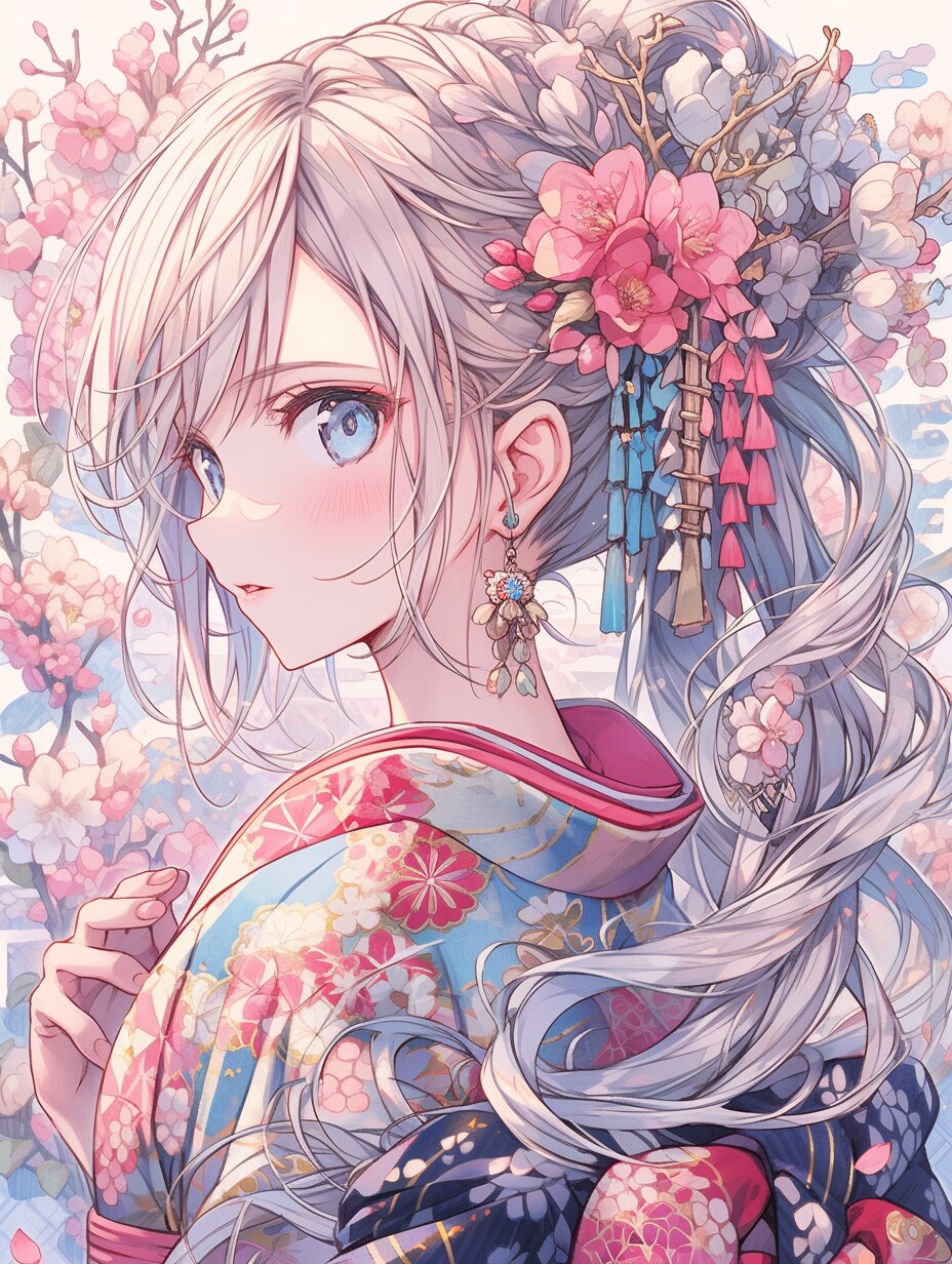 着物の女の子 kimono girl | の人気AIイラスト・グラビア