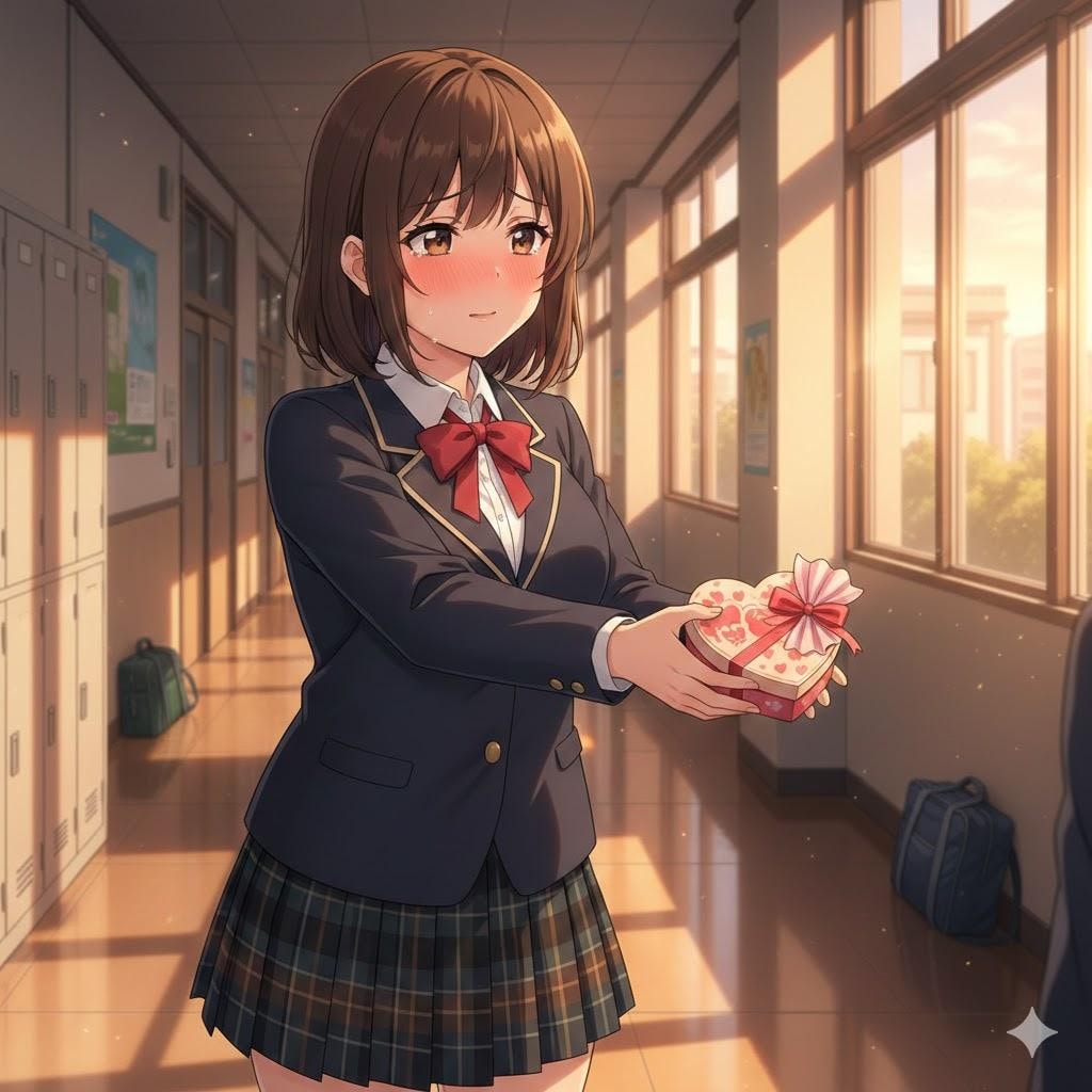 も、もらってくださいっ！いや、その…すみません！！！