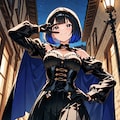 黒髪怪盗少女 2枚目