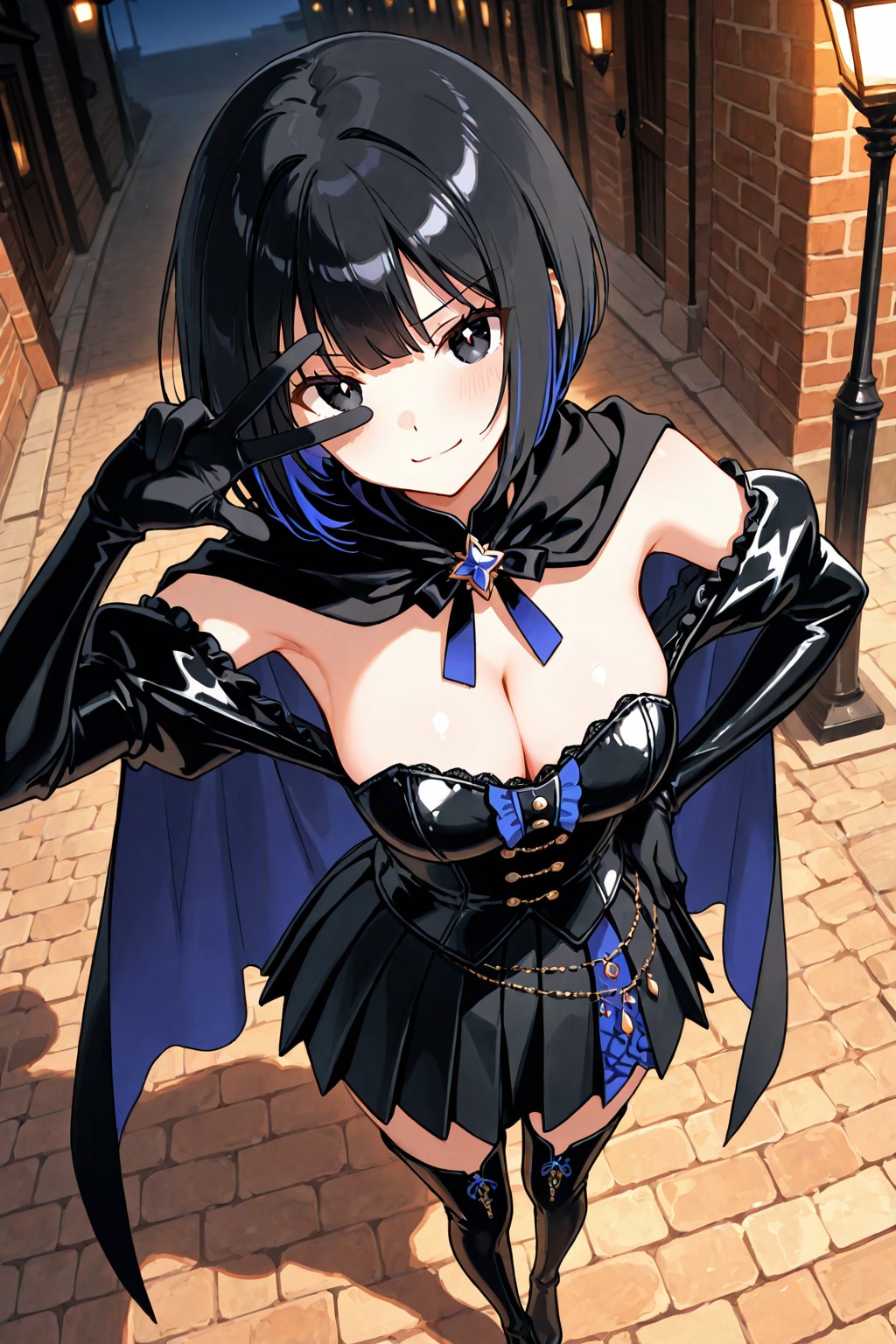 黒髪怪盗少女