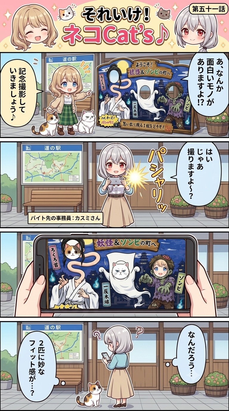 【51話】それいけ！ネコCat's♪(４コマ漫画)