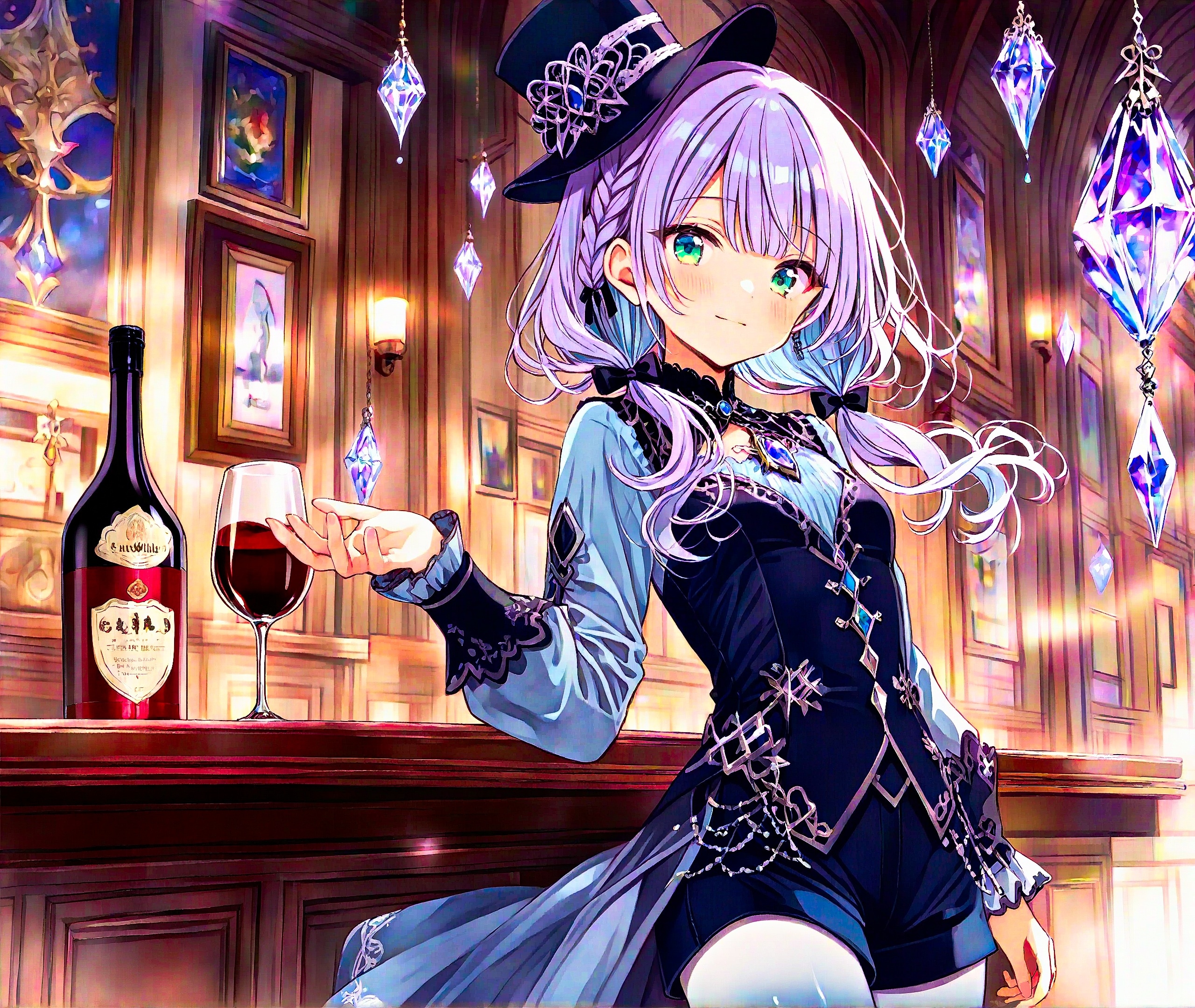 紅の霊液と境界の灯 | の人気AIイラスト・グラビア