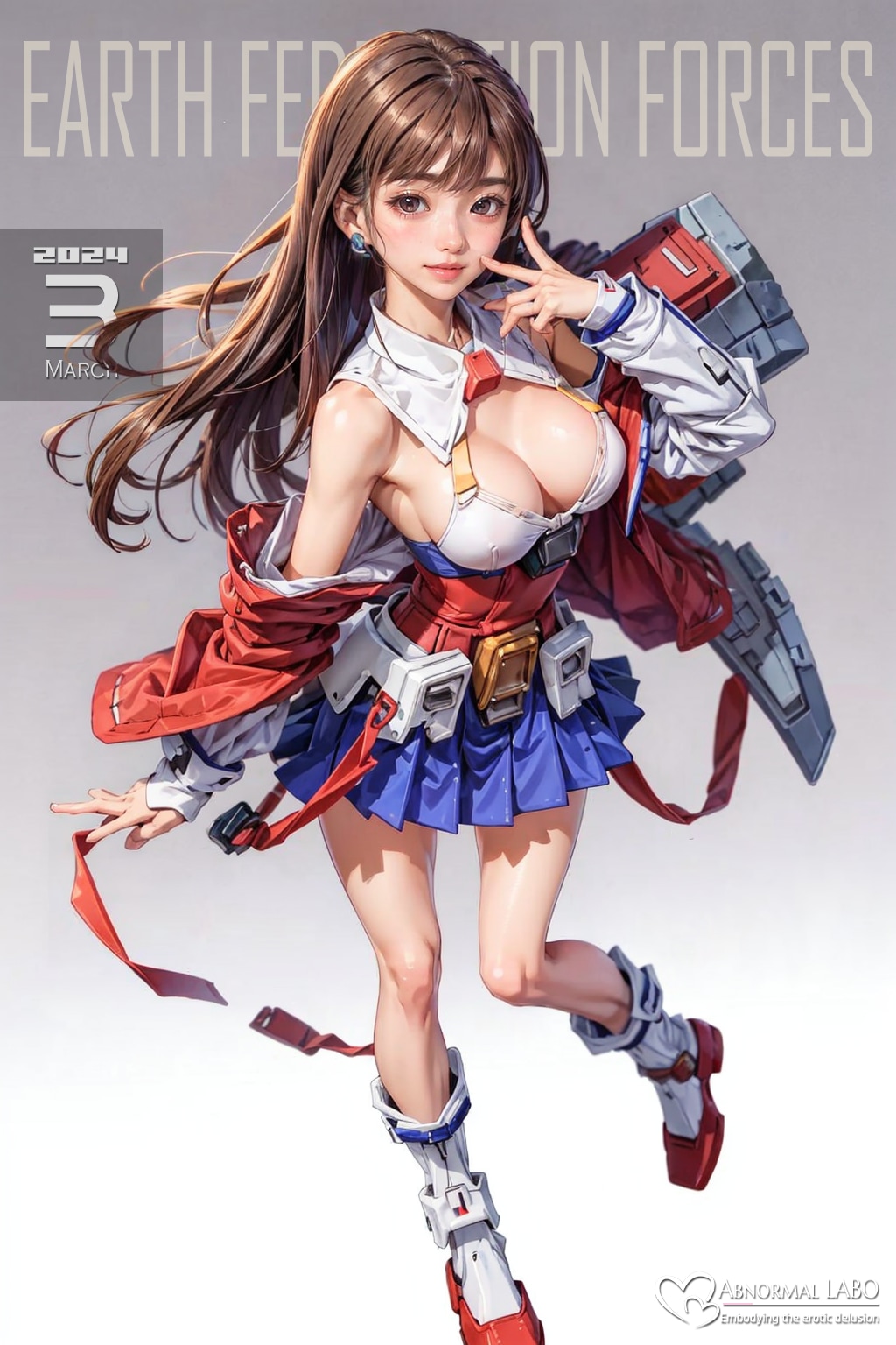 ガンダム風のおねえさん（6枚）【企画】