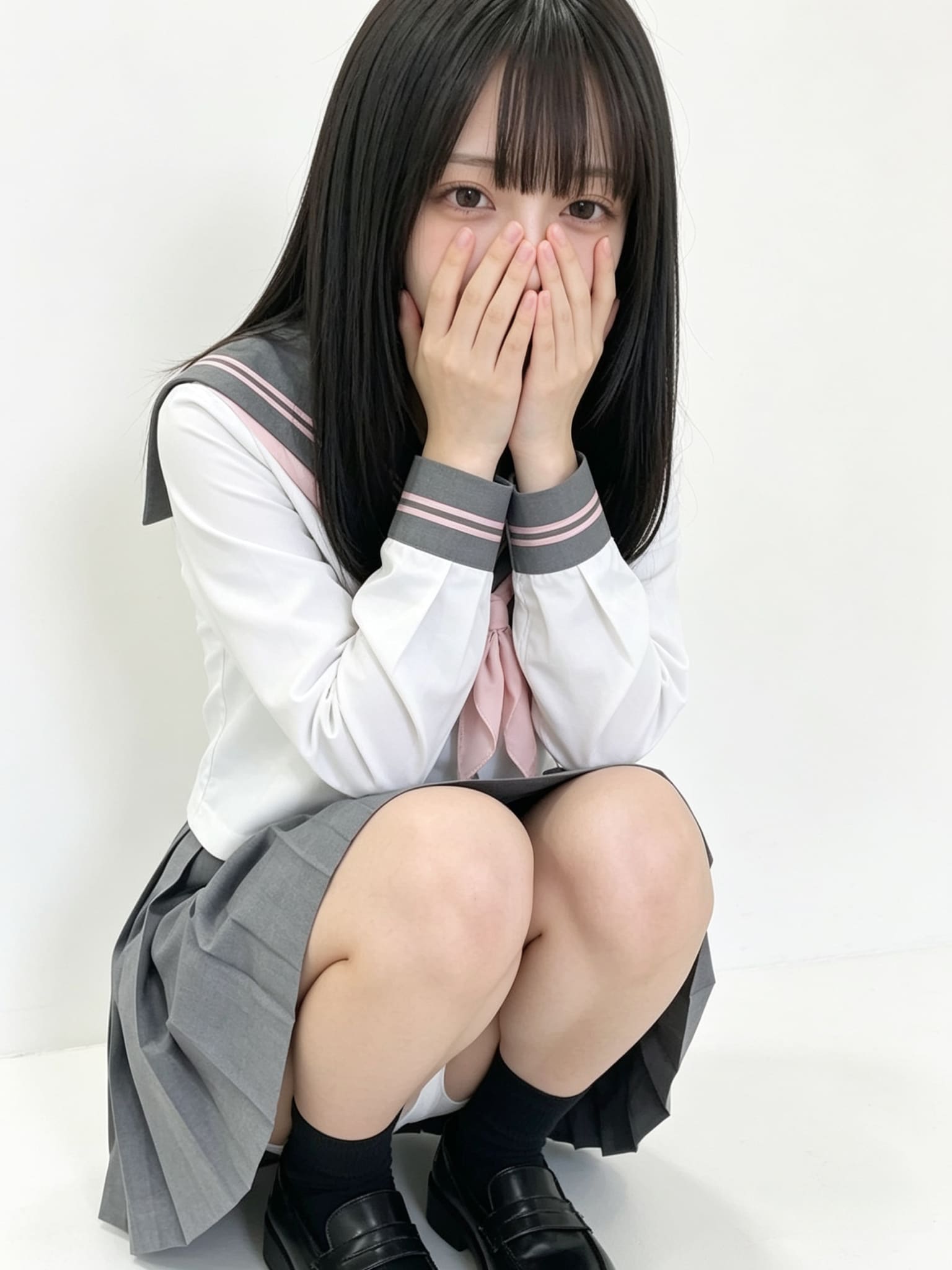 褒められて満更でもない清楚