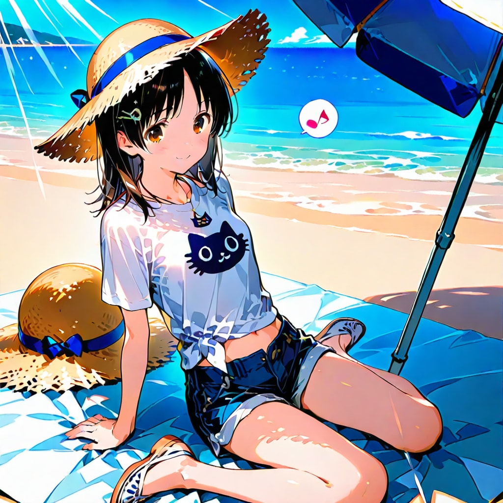 海水浴に行ってみた | の人気AIイラスト・グラビア