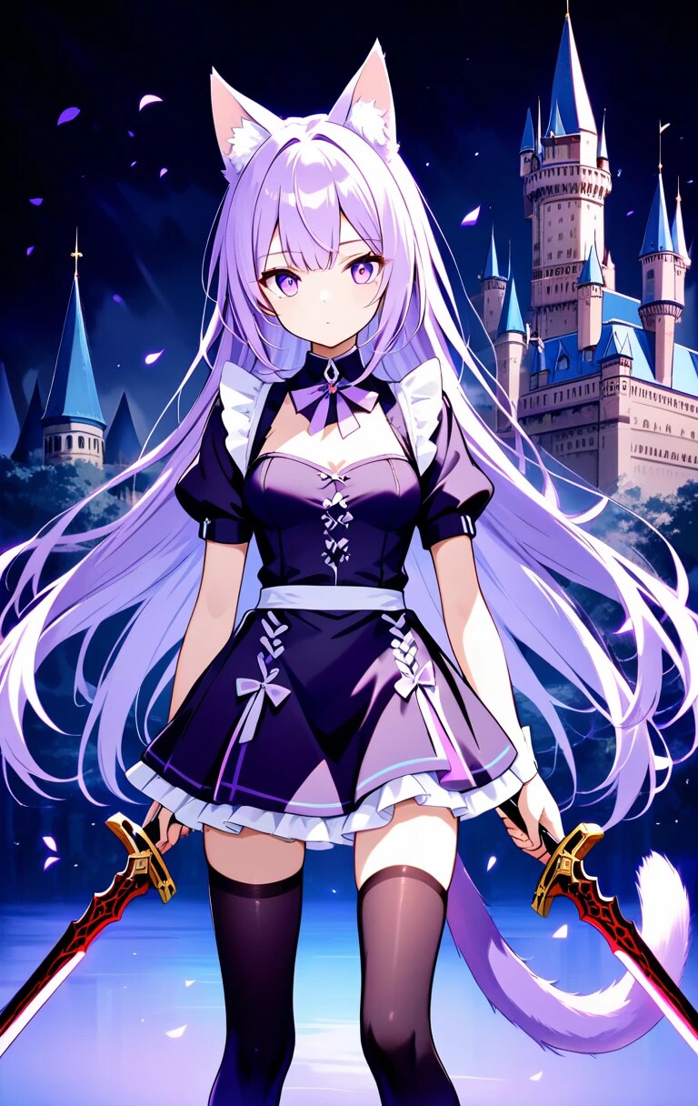 『【夢エリ】クロニャンコ帝国よりの戦闘メイド、シオン参戦！』シオン | の人気AIイラスト・グラビア