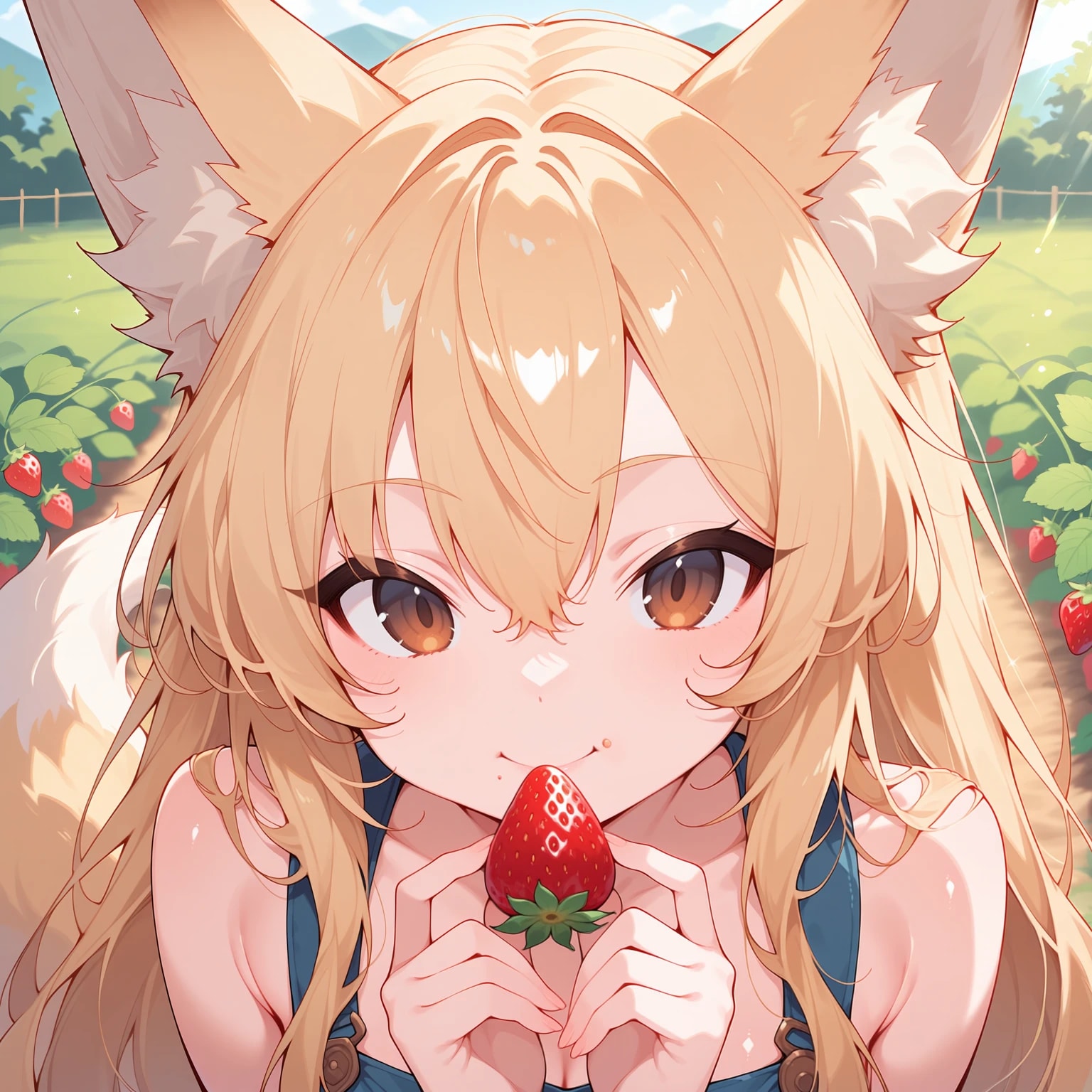 イチゴと狐娘さん