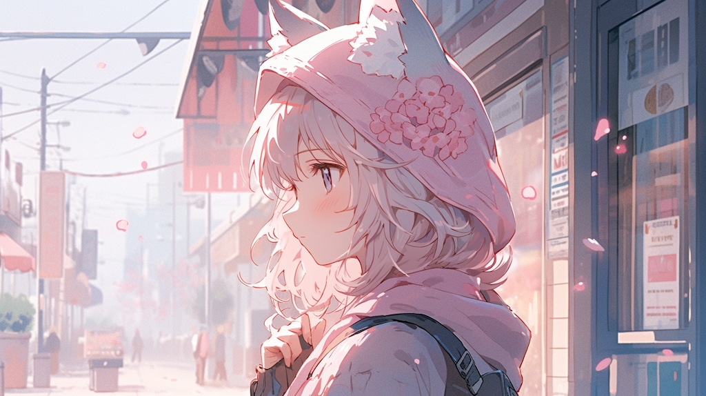 桜舞う街角の小さな冒険