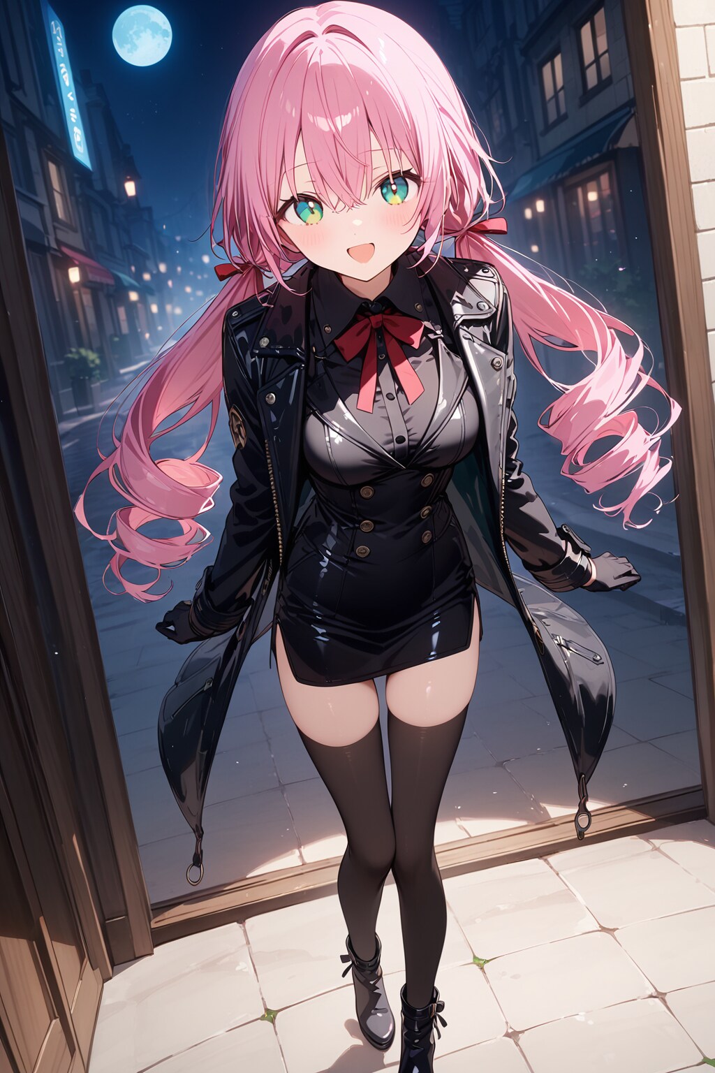 黒づくめの桃花