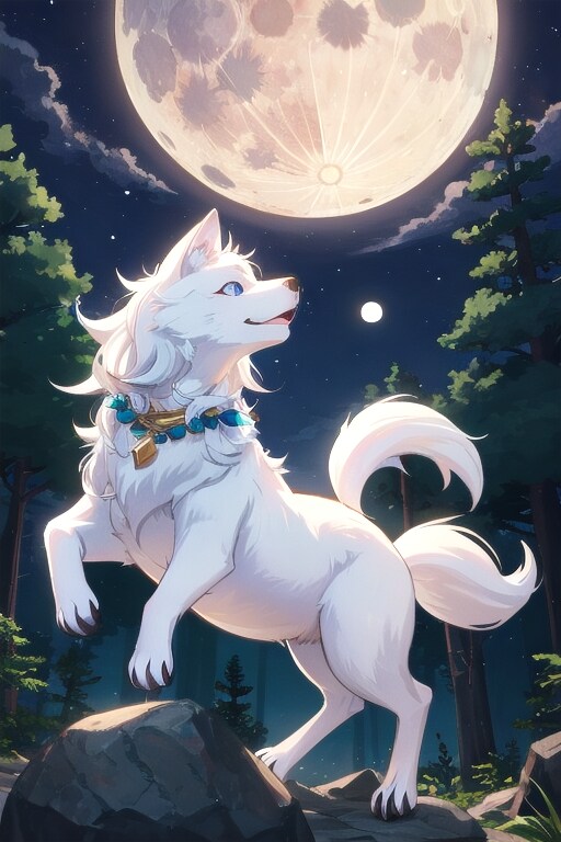 【動物】神秘の狼 | の人気AIイラスト・グラビア