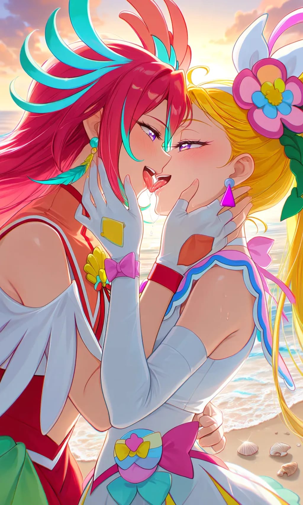 百合キス