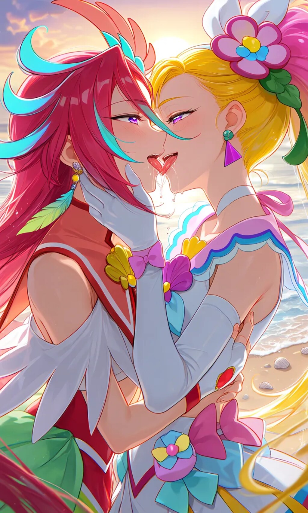 百合キス