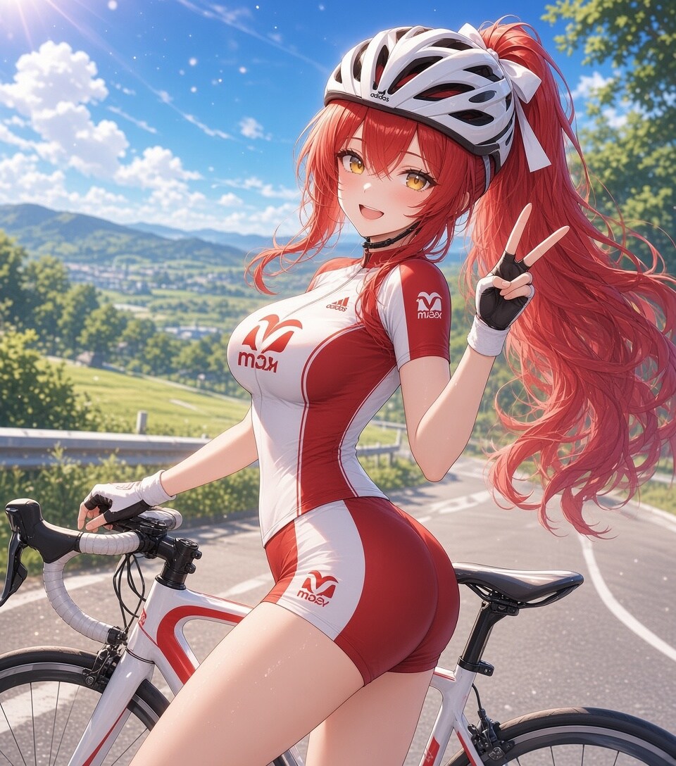 OOLONGちゃん×サイクリング | の人気AIイラスト・グラビア