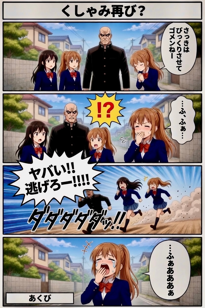くしゃみ再び？