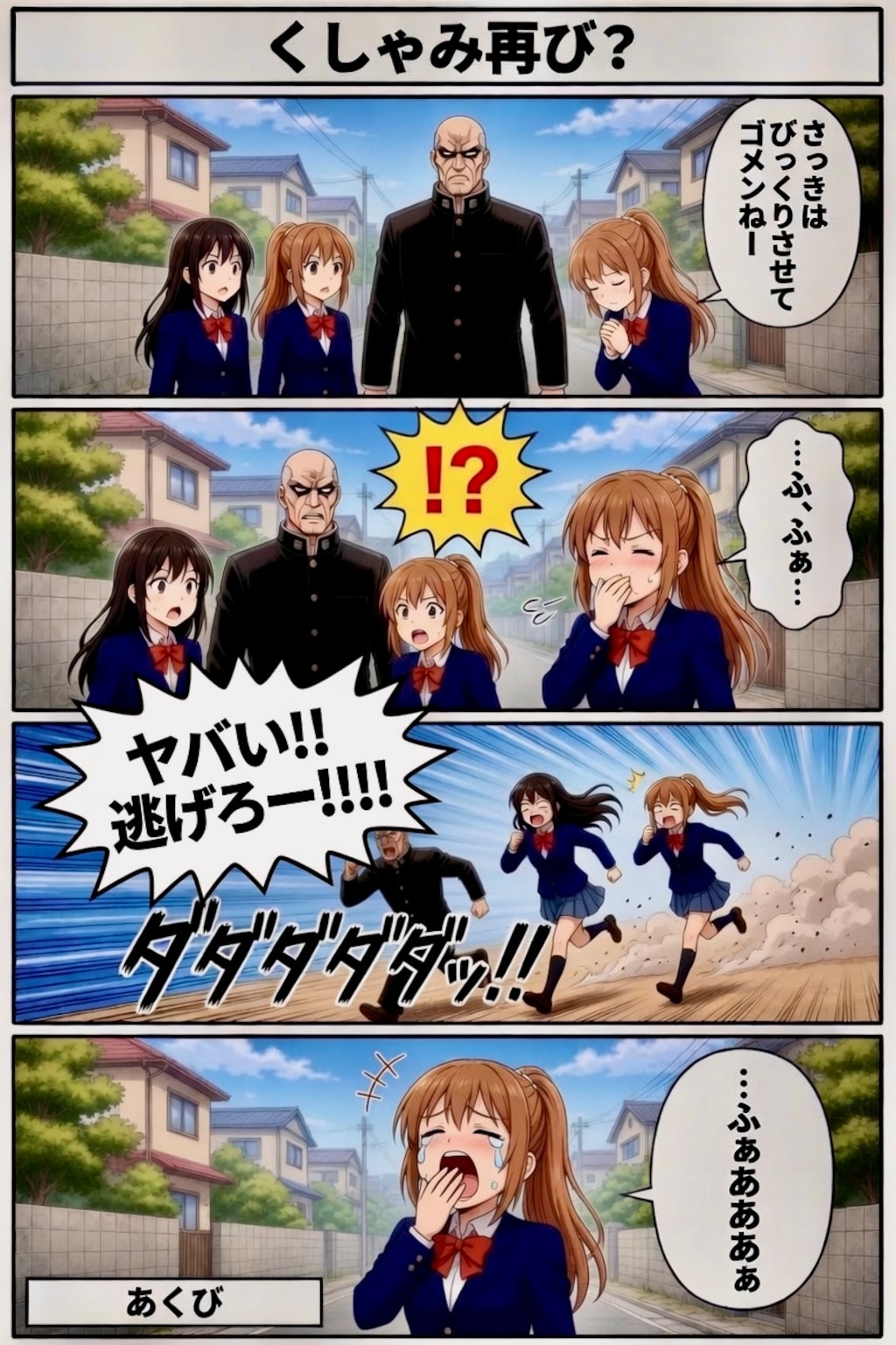 くしゃみ再び？