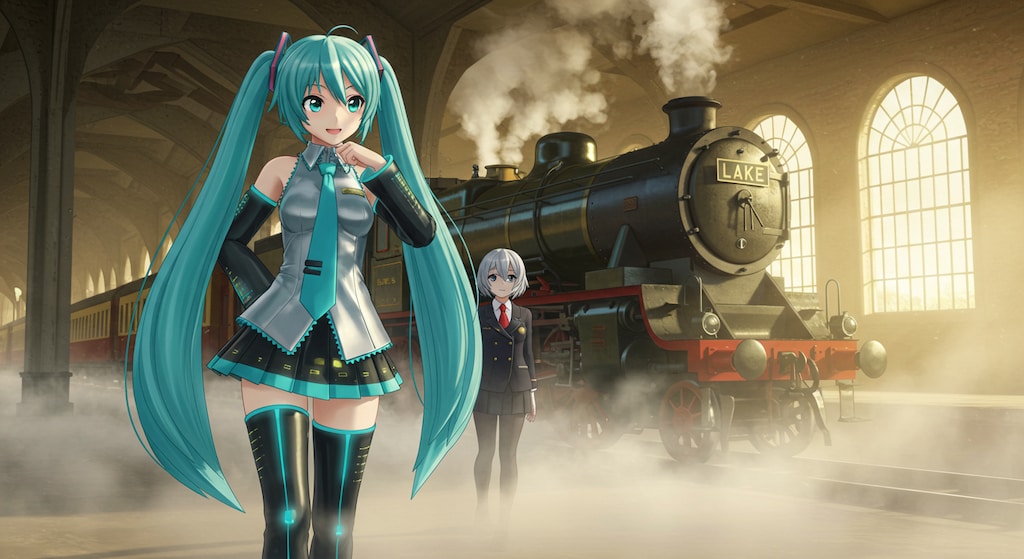 初音ミクと蒸気機関車　　リメイク版