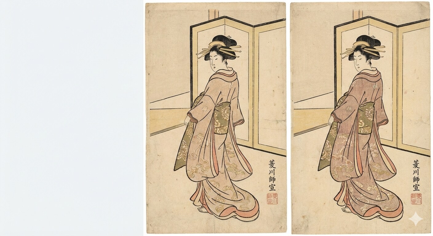 japonés Ukiyo-e bellezas.。