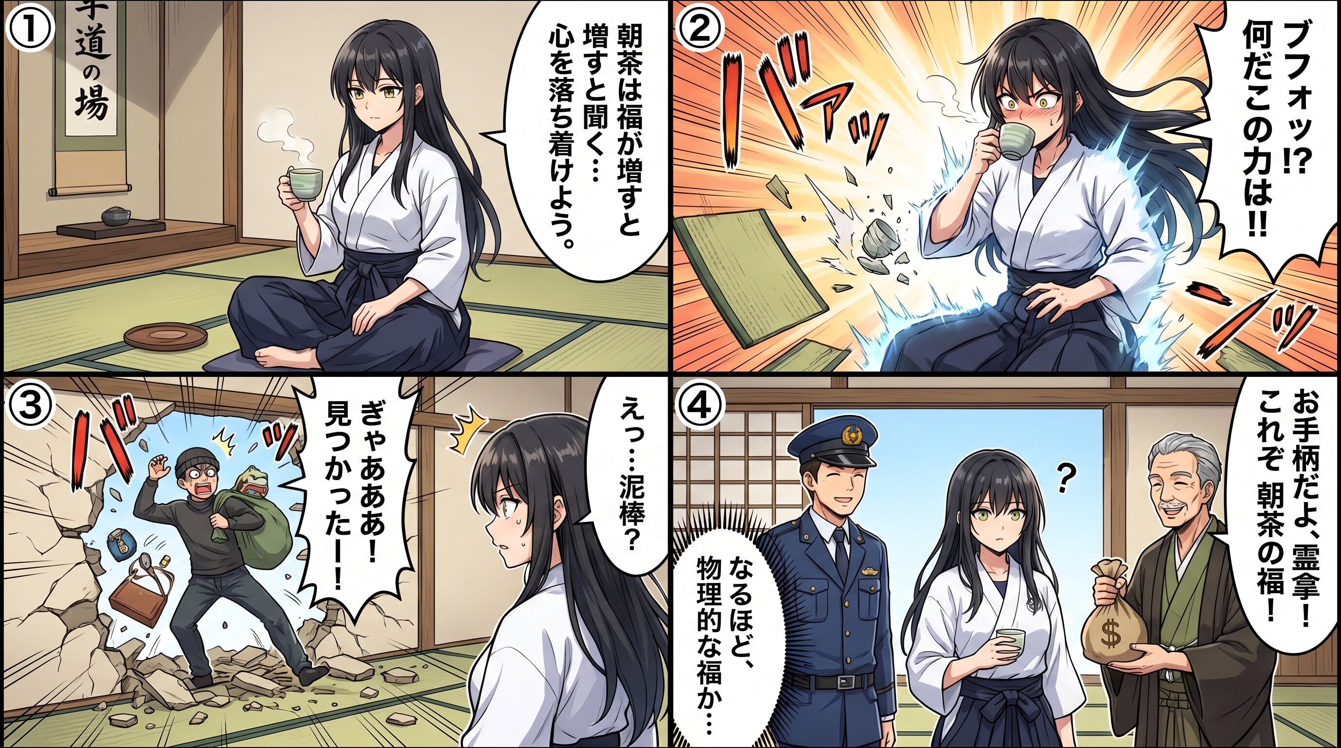 朝茶は福が増す…