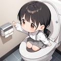 といれのおさげちゃん 2枚目