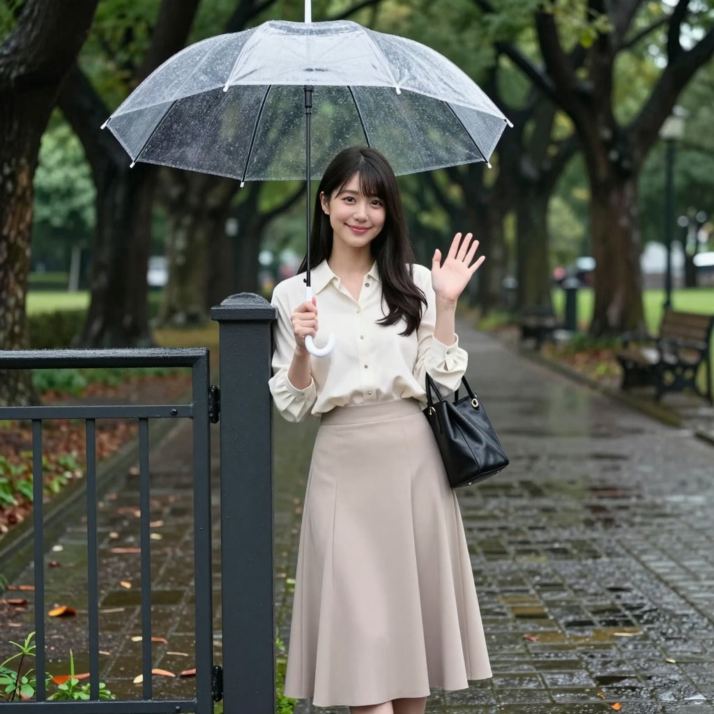 雨の日（アジサイ公園）
