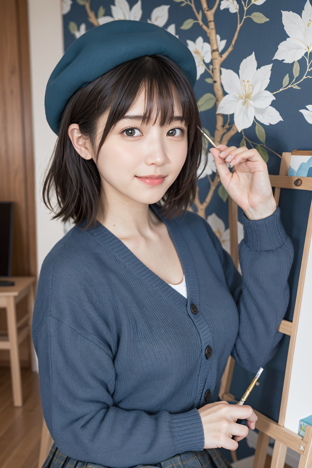 青い服の芸術家