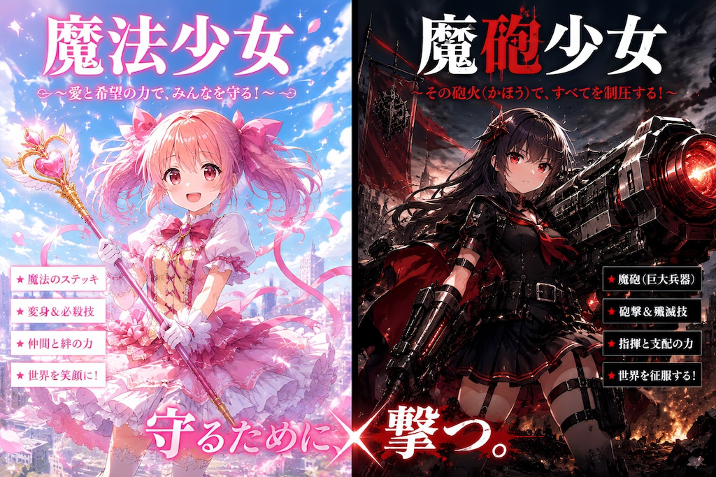 魔法少女→魔砲少女