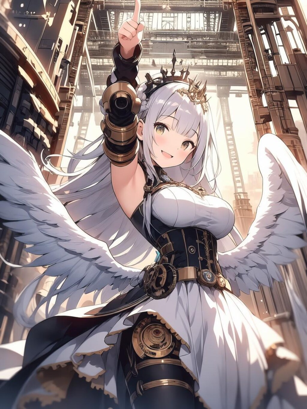 天を衝く機械都市