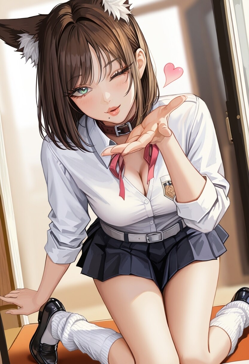 かすみちゃんの投げキス