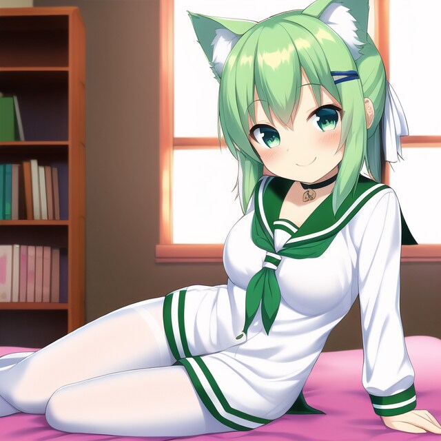 緑色学生服