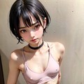 ボーイッシュ短髪001_デニムホットパンツで夏の暑い日001、短髪女子を作成したくなった。そんな季節だよね。 3枚目