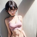 ボーイッシュ短髪001_デニムホットパンツで夏の暑い日001、短髪女子を作成したくなった。そんな季節だよね。 10枚目