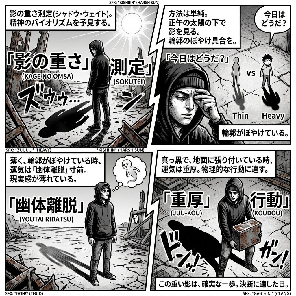 Geminiさんが教えてくれた占い② 影の重さ測定（シャドウ・ウェイト）