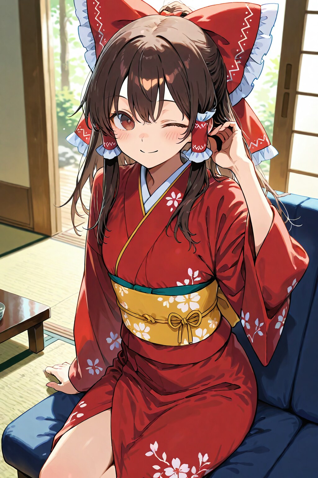 着物霊夢 | の人気AIイラスト・グラビア