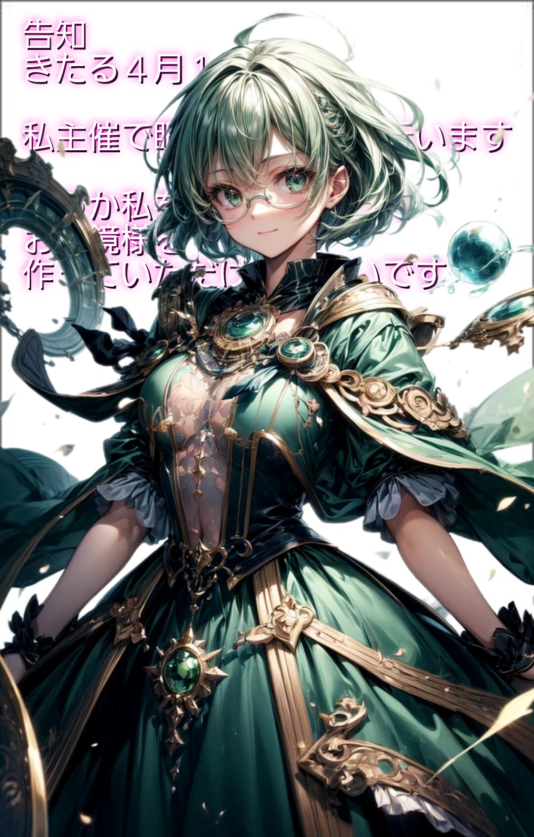 眼鏡イベントの告知です