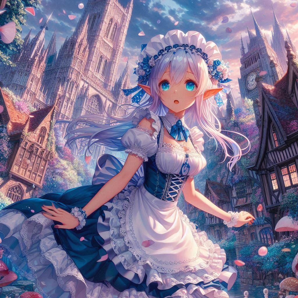 エルフメイドさん | の人気AIイラスト・グラビア