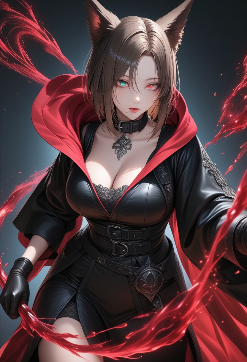 オッドアイのブラッドメイジ