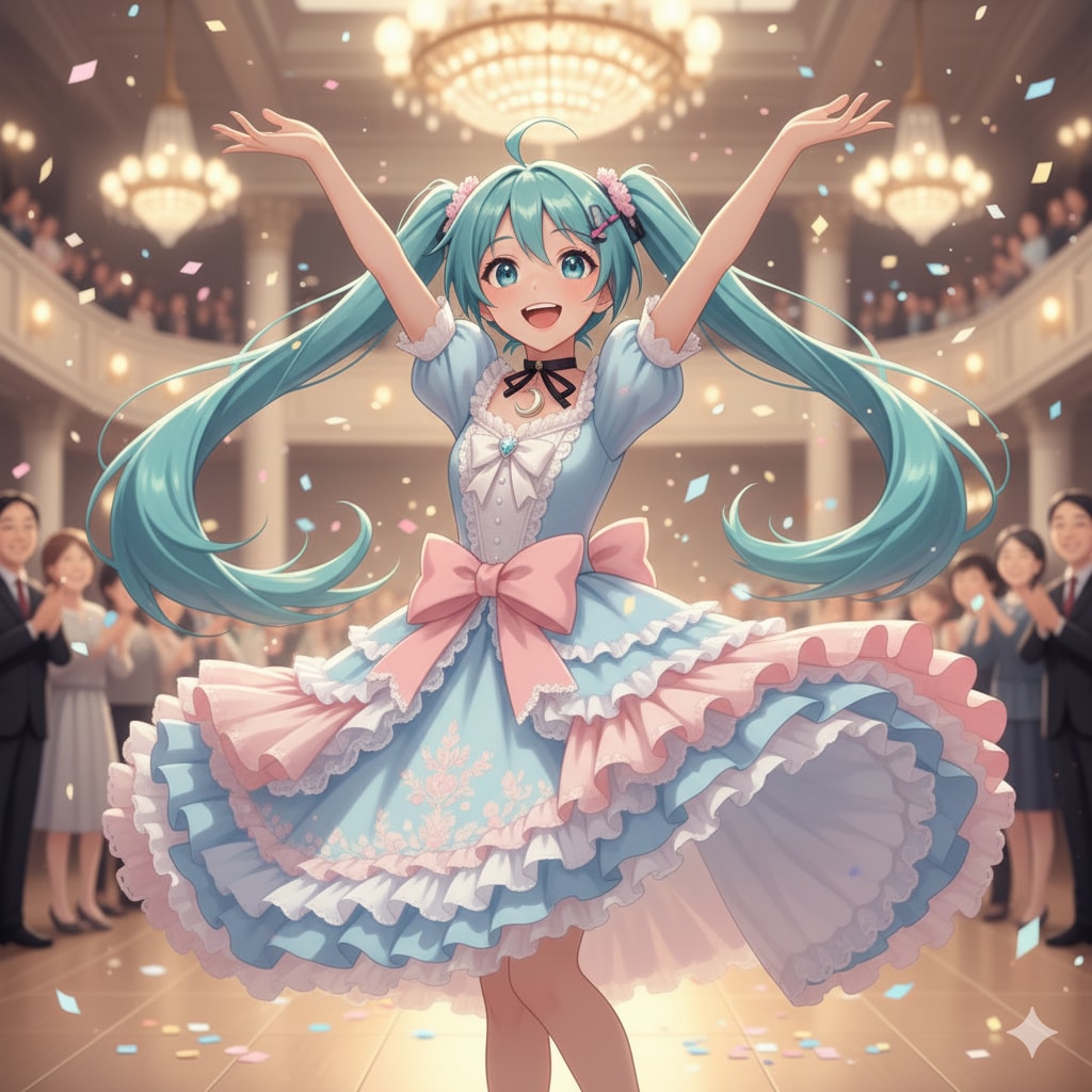 ドレスのミクさん