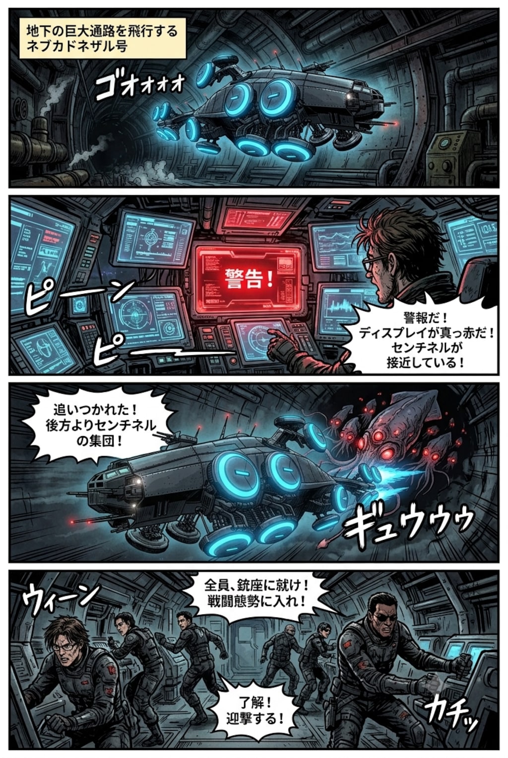 センチネルとの戦闘