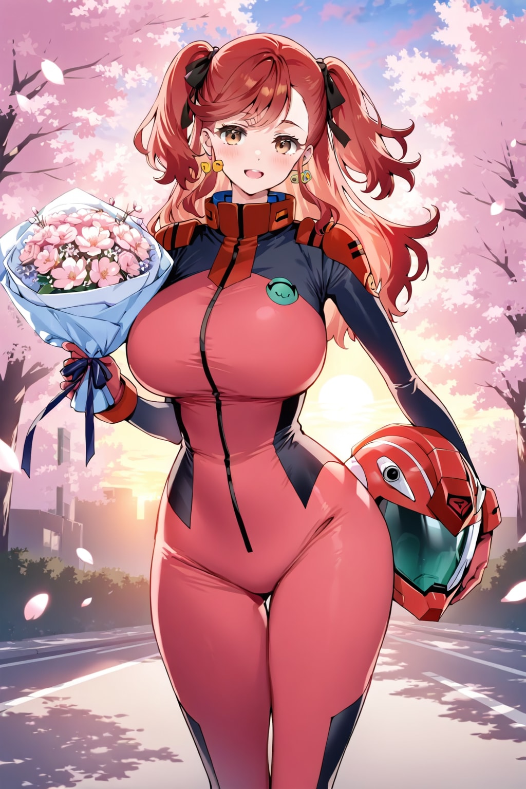 パイロットスーツの焔崎千尋さん(ちちぷい版)