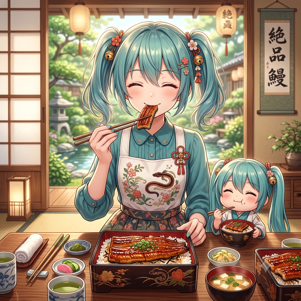 今日のお昼はうなぎです